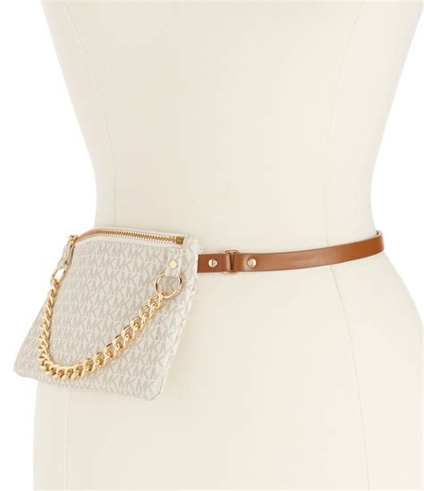 pull chain michael kors belt bag|michael kors reversible belt.